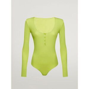 NWT Wolford Henley String Body Green L